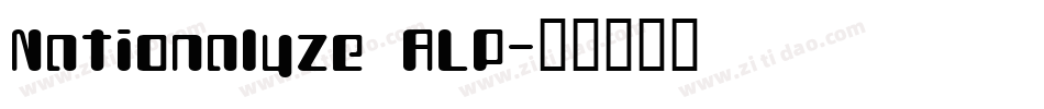 Nationalyze ALP字体转换